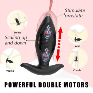 thrusting vibrating anal plug